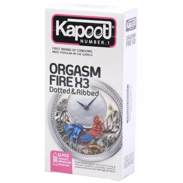 کاندوم کاپوت (kapoot) Orgasm Fire X3