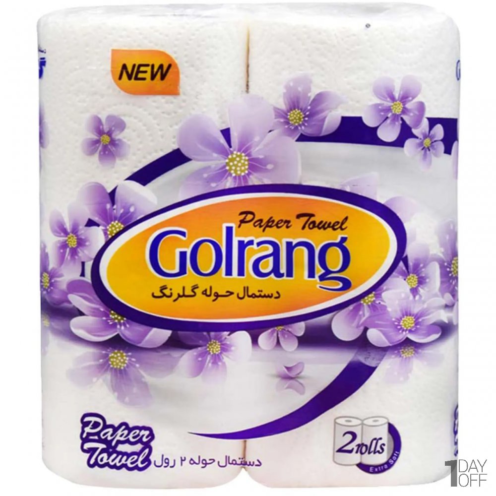 دستمال حوله گلرنگ 2 رول