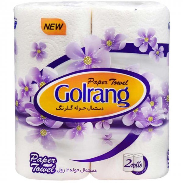 دستمال حوله گلرنگ 2 رول