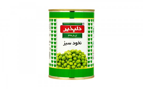 کنسرو نخود سبز دلپذیر مقدار 420 گرم