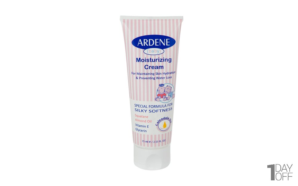 کرم مرطوب‌کننده کودک آردن مدل Moisturising مقدار 75 میلی‌لیتر