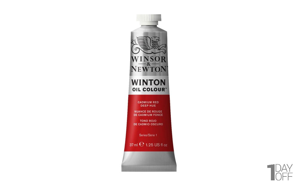 رنگ روغن وینزور (Winsor) سری Winton مقدار 200 میلی‌لیتر رنگ CADMIUM RED DEEP HUE