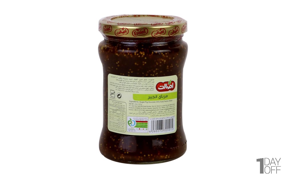 مربا انجیر اصالت مقدار 310 گرم