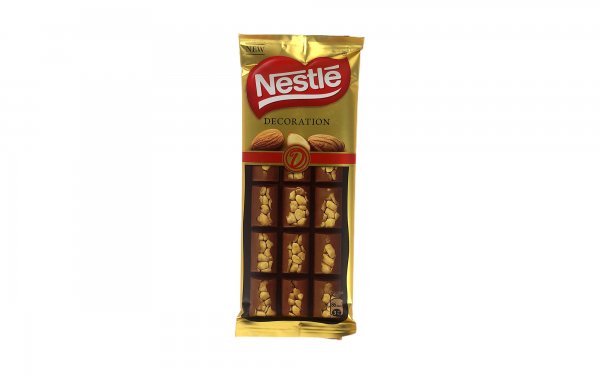 شکلات با مغز بادام نستله (Nestle) مدل DECORATION مقدار 80 گرم