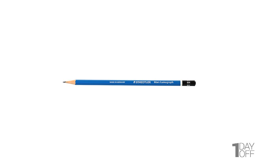 مداد مشکی طراحی استدلر (Staedtler) مدل Mars Lumograph نوع 6H