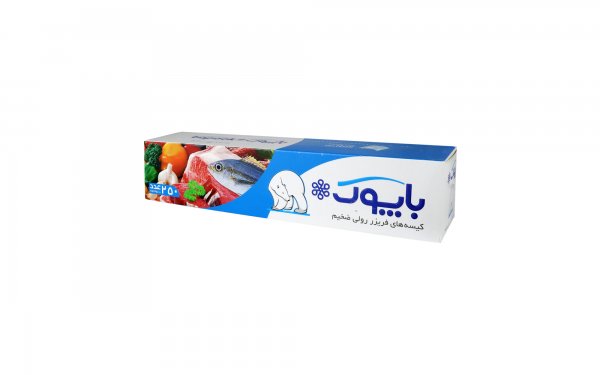 کیسه فریزر رولی ضخیم 25 در 35 سانتی‌متر باپوک بسته 250 عددی