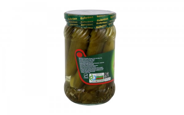 خیارشور درجه یک بهروز مقدار 660 گرم