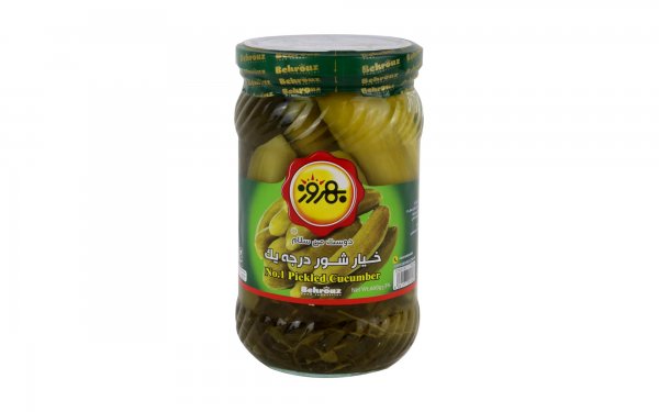 خیارشور درجه یک بهروز مقدار 660 گرم