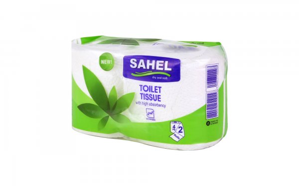 دستمال توالت چهارلایه ساحل بسته 2 رول
