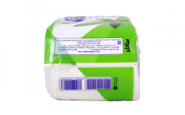دستمال توالت چهارلایه ساحل بسته 2 رول