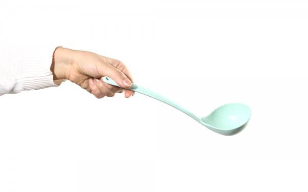 ملاقه الیاف گندم رنگ سبز
