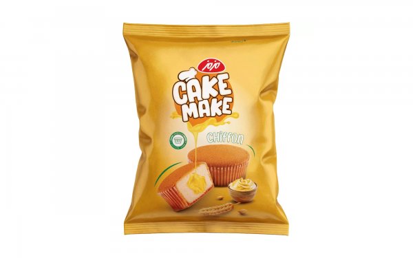  کیک شیفون وانیلی با مغز کرم کاستارد کیک میک مزمز مقدار 52 گرم