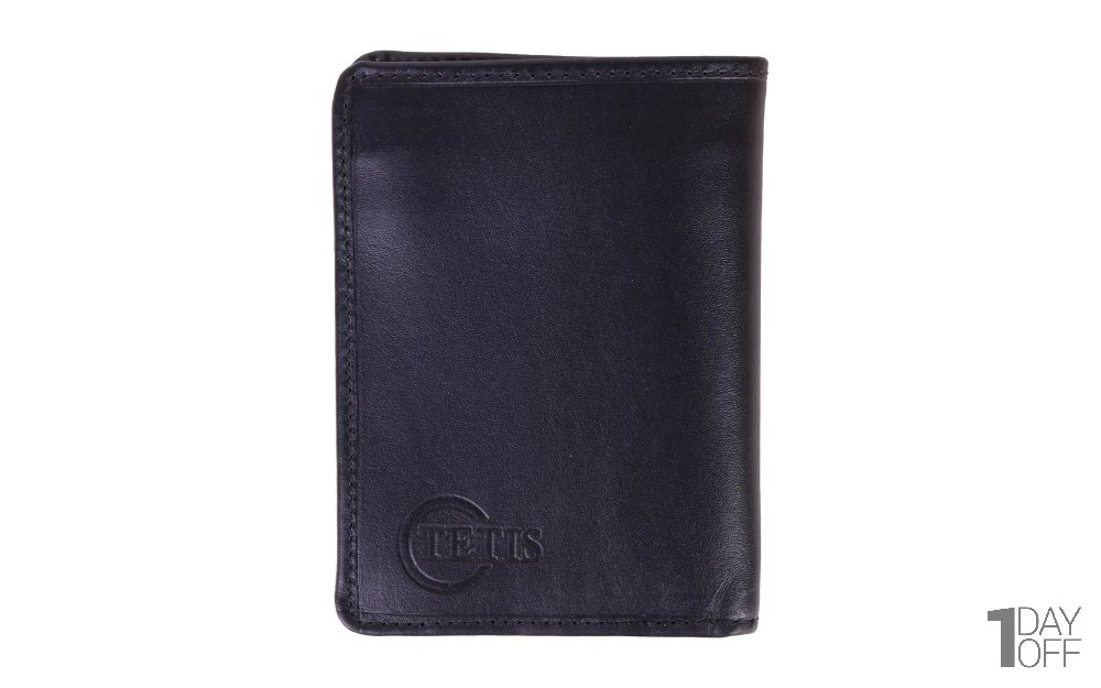 کیف پول تتیس (TETIS) رنگ مشکی کد 0020