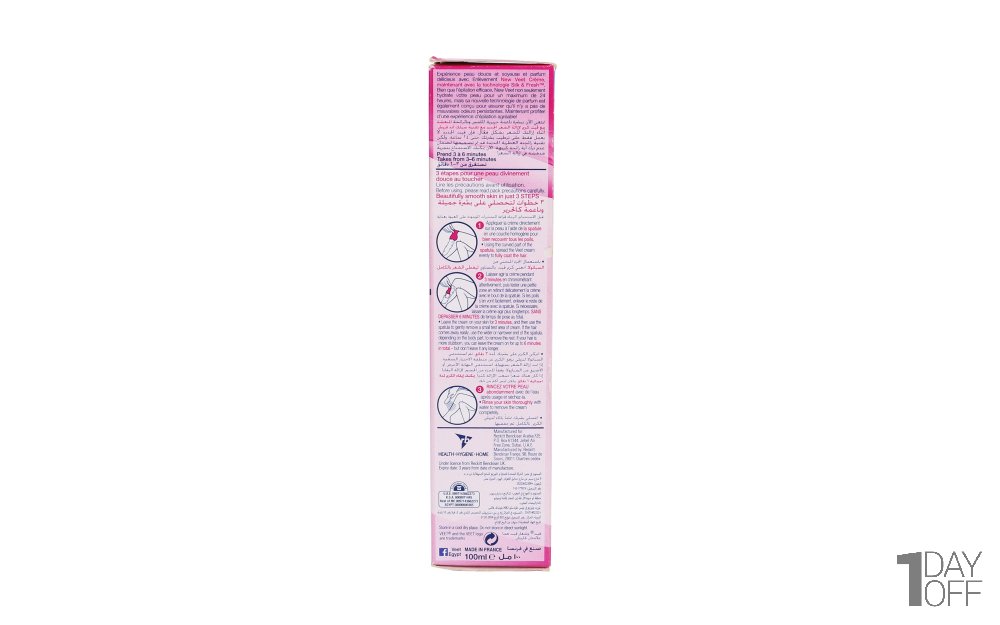 کرم موبر 100 میلی‌لیتری ویت (Veet) مدل Silk & Fresh Normal Skin