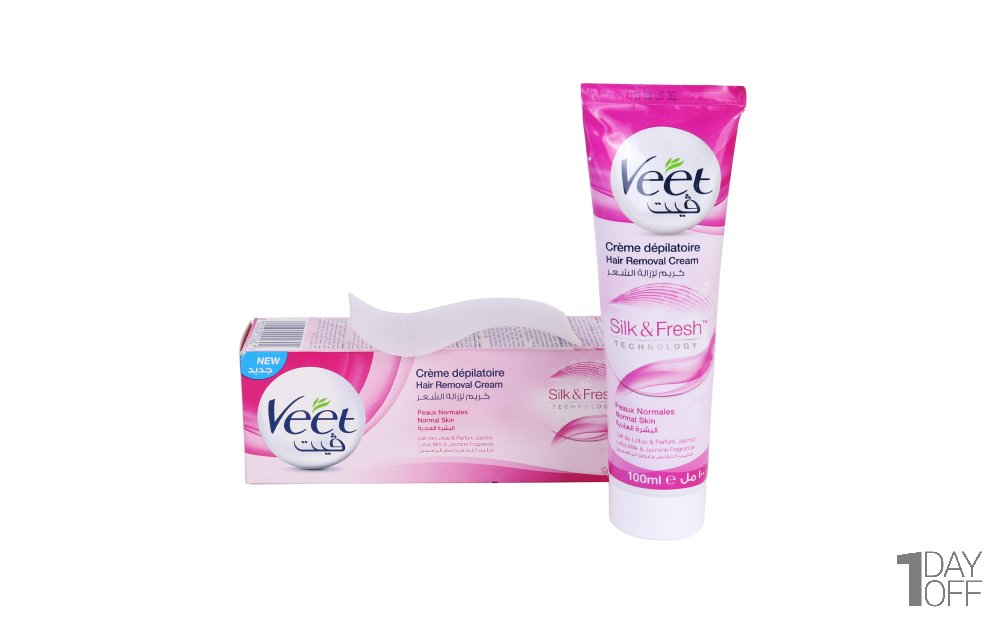 کرم موبر 100 میلی‌لیتری ویت (Veet) مدل Silk & Fresh Normal Skin