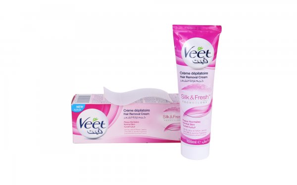 کرم موبر 100 میلی‌لیتری ویت (Veet) مدل Silk & Fresh Normal Skin