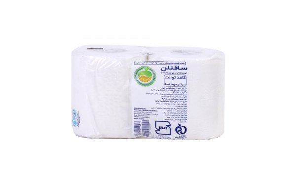 دستمال توالت چهارلایه سافتلن بسته 2 رول