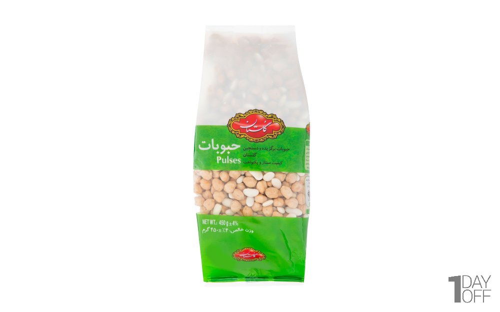 نخود و لوبیا گلستان مقدار 450 گرم