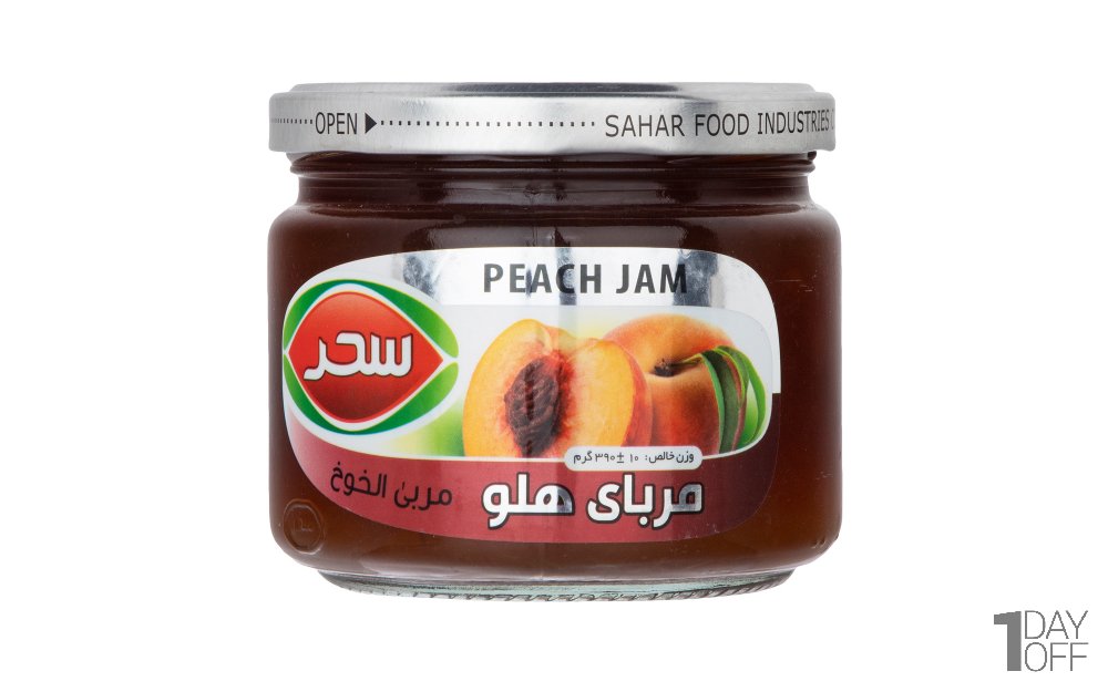 مربا هلو سحر مقدار 390 گرم 