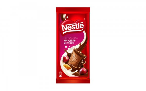 شکلات شیری با تکه‌های بادام و کرن‌بری نستله (Nestle) مقدار 82 گرم
