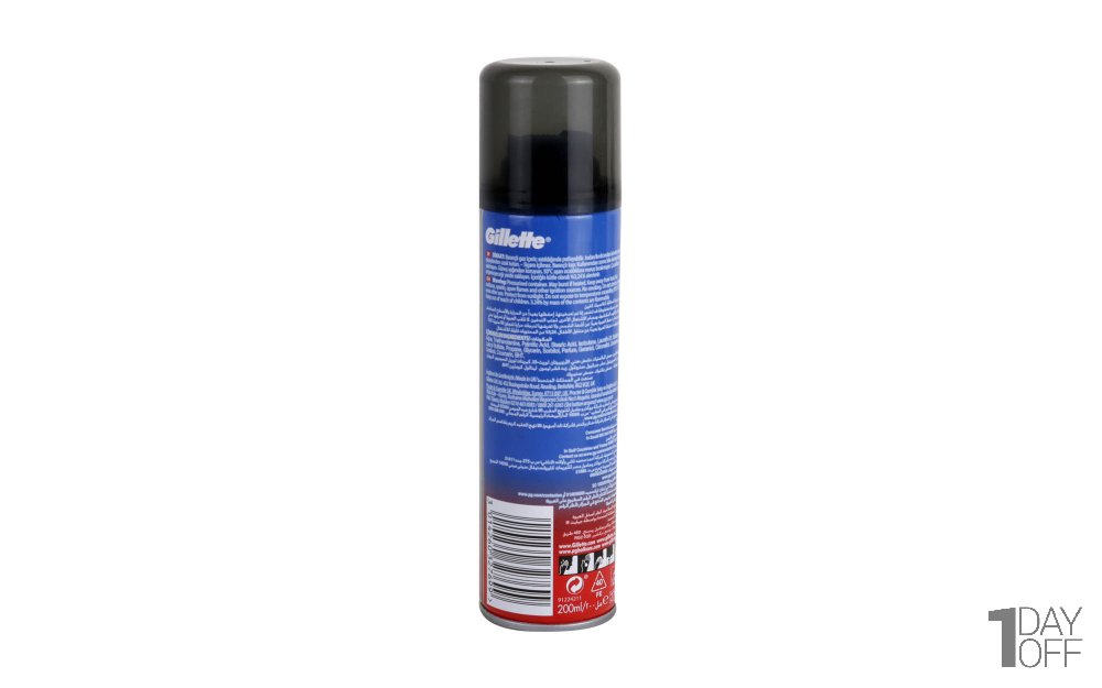 فوم اصلاح کلاسیک ژیلت (Gillette) مدل Classic Clean مقدار 200 میلی‌لیتر