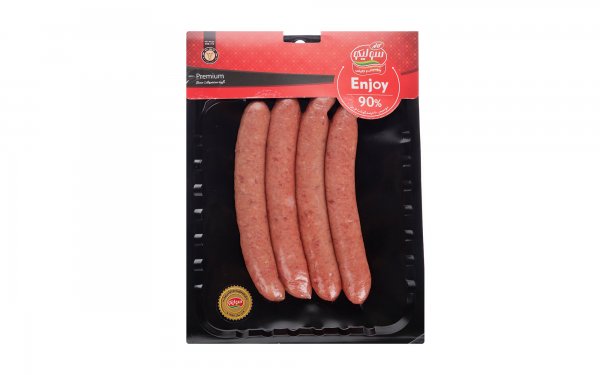 سوسیس انجوی 90 درصد گوشت قرمز سولیکو کاله مقدار 300 گرم