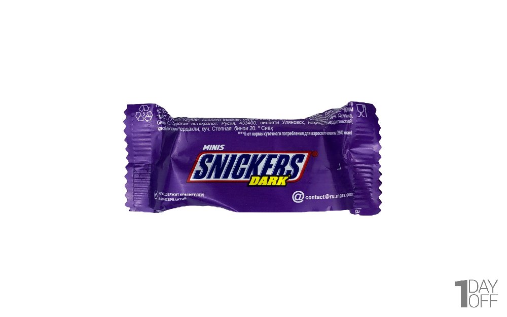 مینی شکلات اسنیکرز (SNICKERS) مدل دارک مقدار 76 گرم