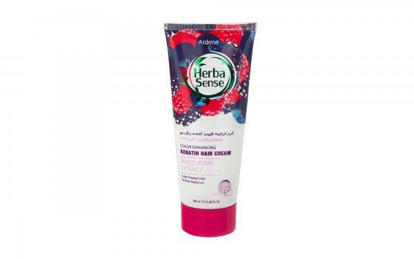 کرم کراتینه تثبیت‌کننده رنگ مو آردن مدل Berry Herbasense مقدار  100 میلی‌لیتر