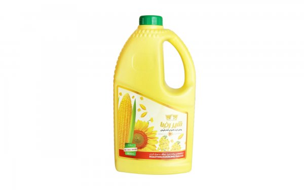 روغن ذرت ،کانولا و آفتابگردان شیررضا مقدار 1.8 لیتر