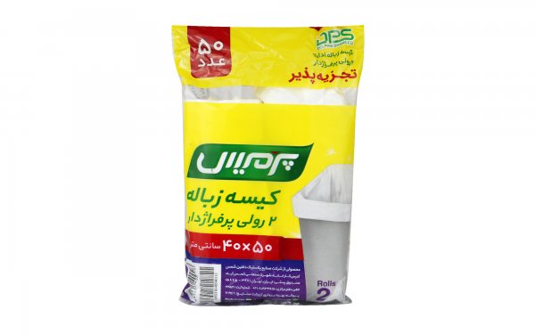 کیسه زباله پرفراژدار 40 در 50 سانتی‌متر پرمیس بسته 50 عددی