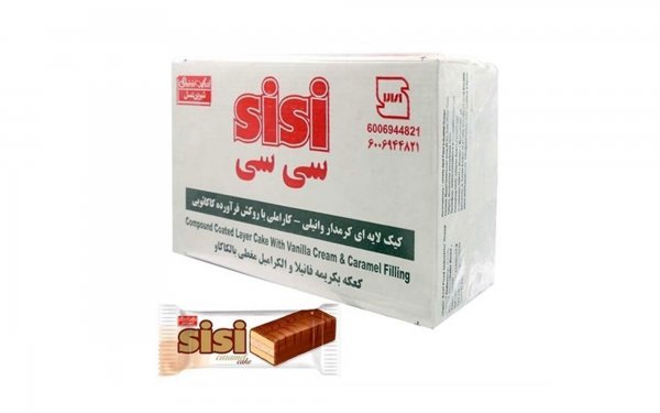 بسته 24 عددی کیک اسفنجی سی‌سی مقدار 30 گرم
