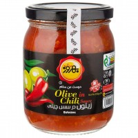 زیتون در سس چیلی بهروز 550 گرم