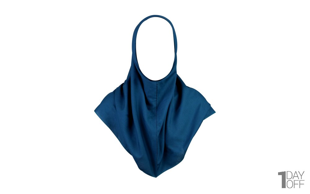 مقنعه نخی ساده رنگ سبز کله‌غازی