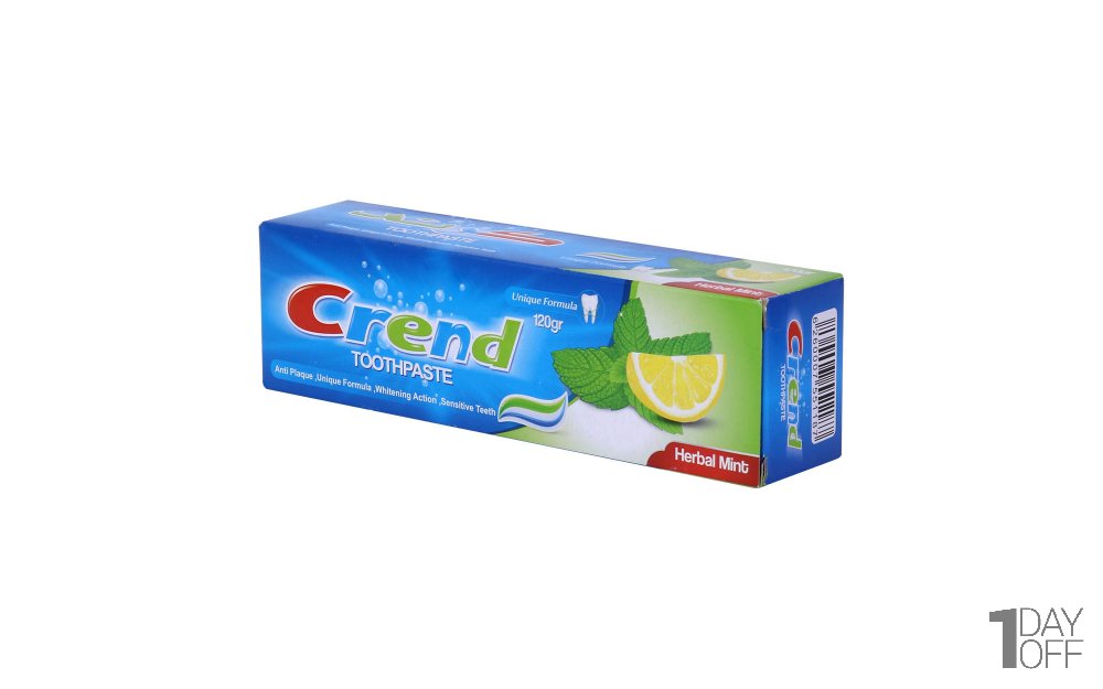 خمیردندان نعنایی کرند (Crend) مقدار 120 گرم
