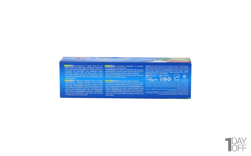 خمیردندان نعنایی کرند (Crend) مقدار 120 گرم
