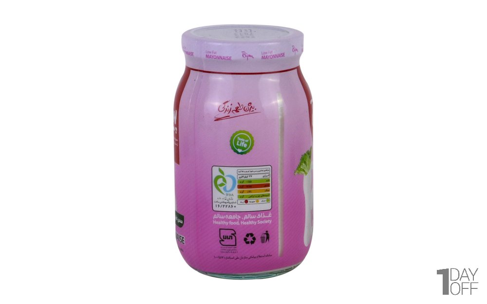 سس مایونز کم‌چرب بیژن مقدار 480 گرم