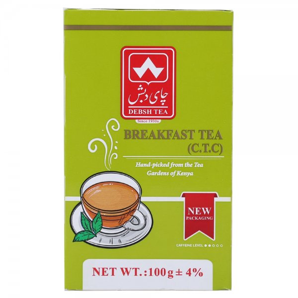 چای صبحانه CTC دبش مقدار 100 گرم