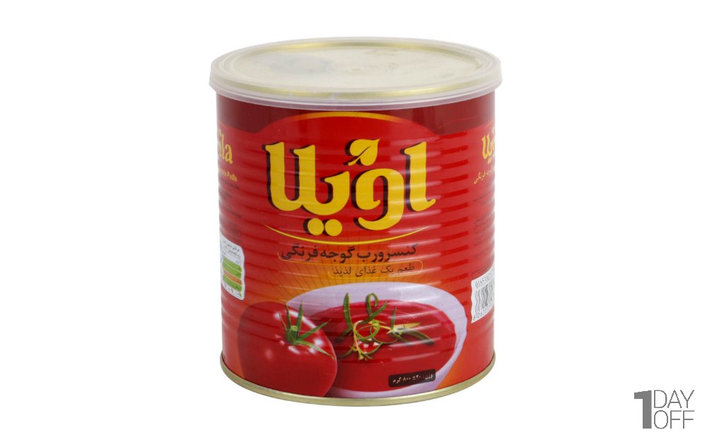 رب گوجه‌فرنگی اویلا مقدار 800 گرم