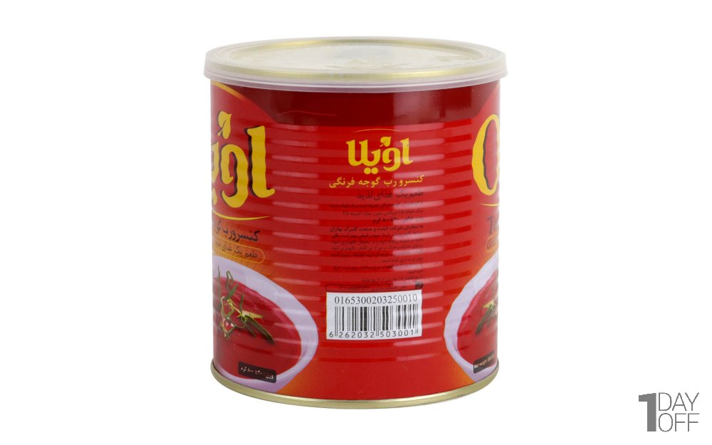 رب گوجه‌فرنگی اویلا مقدار 800 گرم