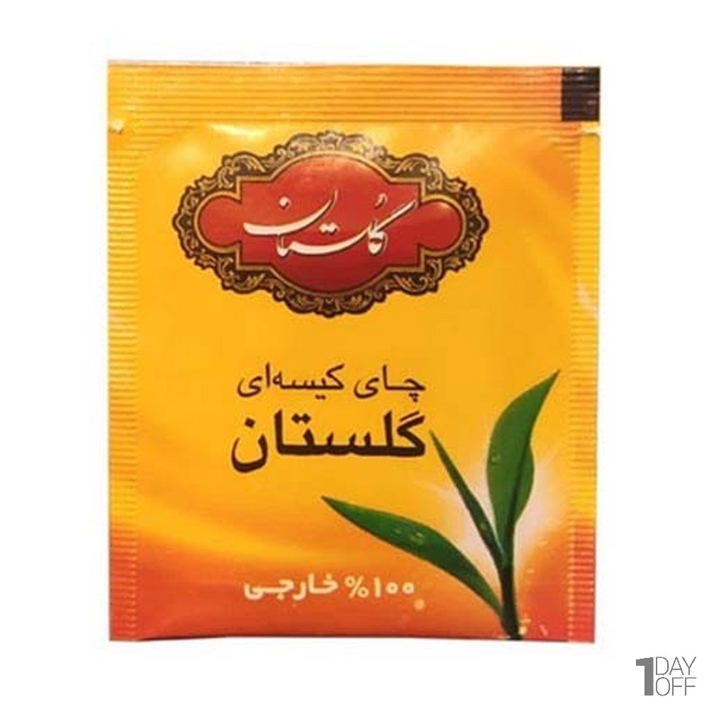 بسته 100 عددی چای کیسه‌ای خارجه انولوپ دار گلستان