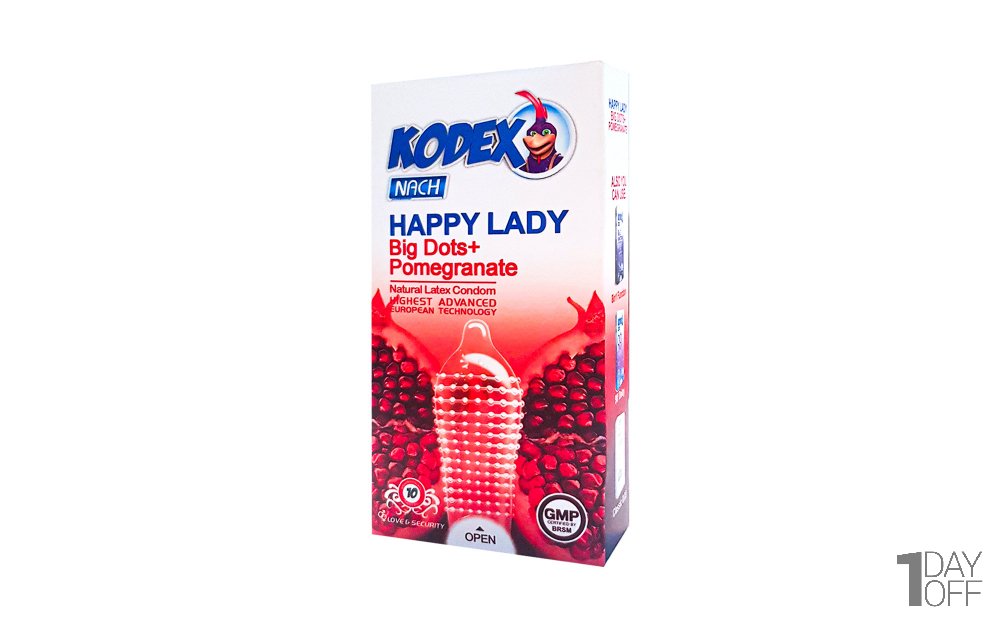 کاندوم خاردار انار مدل HAPPY LADY کدکس 10 عددی