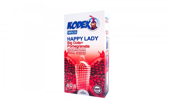 کاندوم خاردار انار مدل HAPPY LADY کدکس 10 عددی