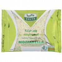 پنیر پیتزا موزارلا کم‌چرب و کم‌نمک رنده شده دالیا مقدار 250 گرم