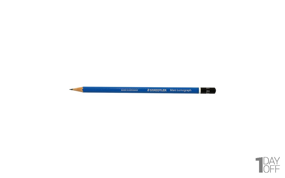 مداد مشکی طراحی استدلر (Staedtler) مدل Mars Lumograph نوع 3H