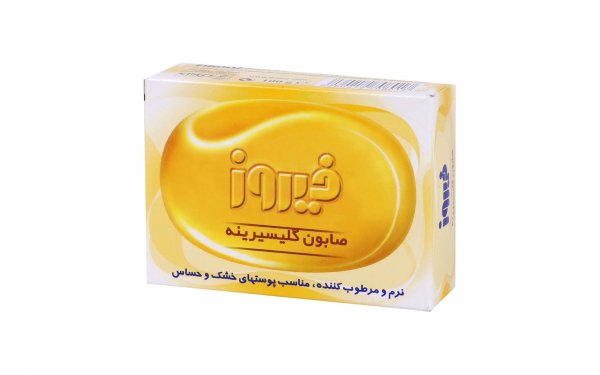 صابون گلیسیرینه 100 گرمی فیروز مناسب پوست‌های خشک و حساس