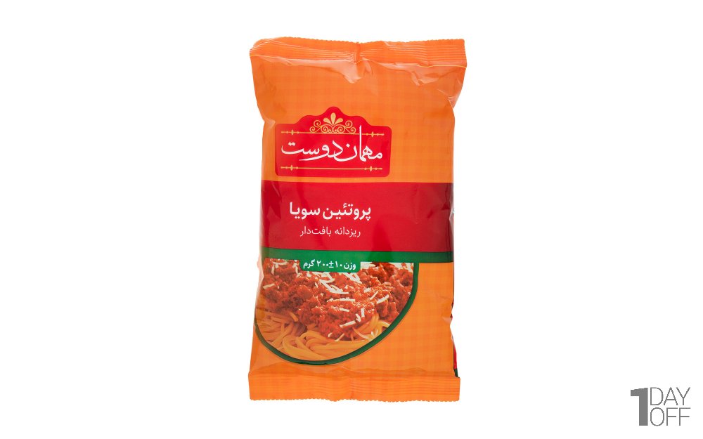 سویا پروتئین ریز مهمان‌دوست مقدار 200 گرم