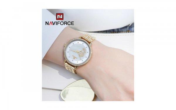 ساعت نیوی‌فورس (NAVIFORCE) مدل NF5017L رنگ رزگلد کد رنگ RG/BE