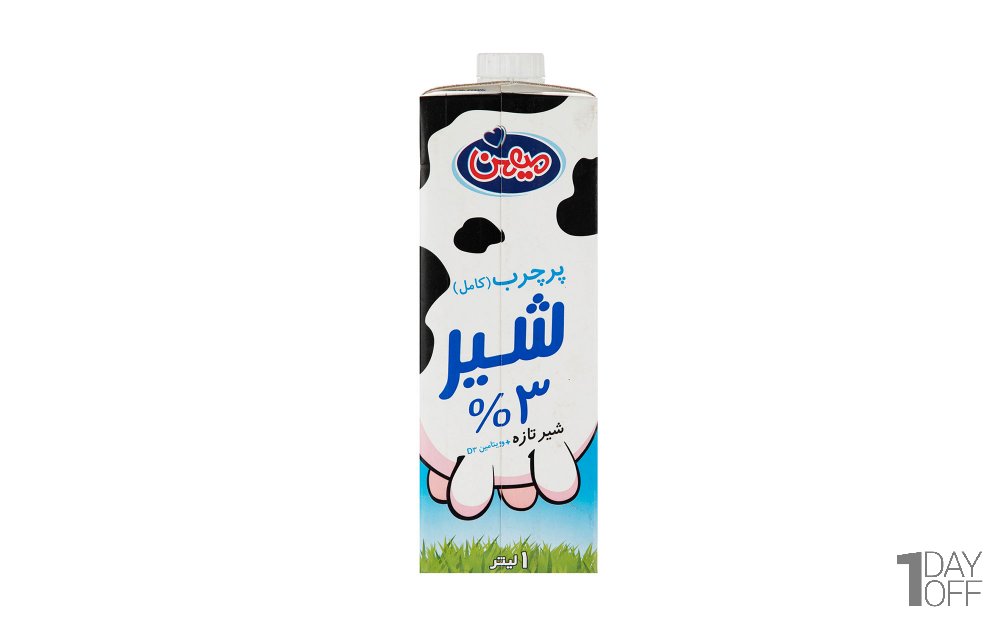 شیر پرچرب میهن مقدار 1 لیتر