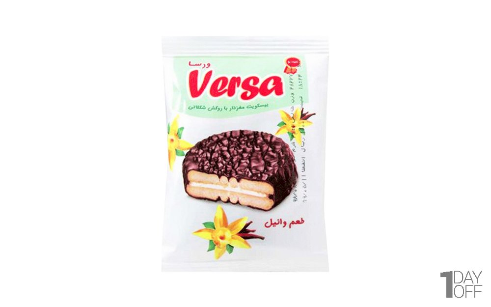 بیسکویت مغزدار والس وانیلی ورسا مینو مقدار 30 گرم