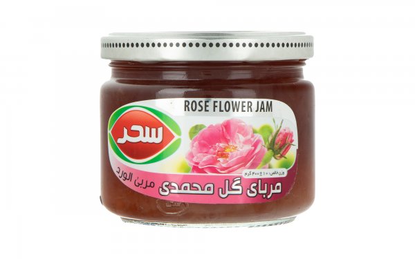 مربا گل‌محمدی سحر مقدار 400 گرم